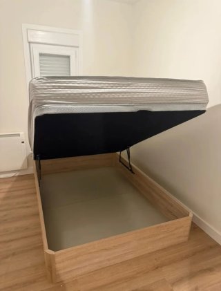 Canapé abatible de madera con o sin colchón