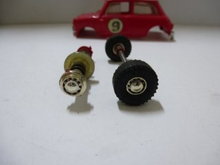 Scalextric UK EJES PARA COCHE REF. C7 MINI COOPER