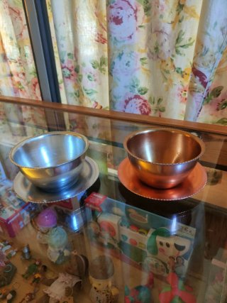 Juego Vintage de 2 Cuencos y Platos
