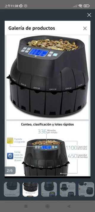 Contadora y Clasificadora de Monedas ZZap CS40