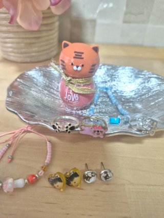 Set de Joyas Infantil,pintauñas y joyero azul