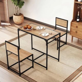 Mesa y 2 sillas comedor cocina espacios reducidos