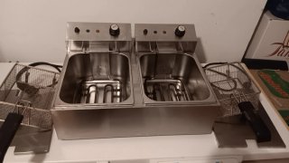 Freidora Industrial Doble EUTRON 6+6L