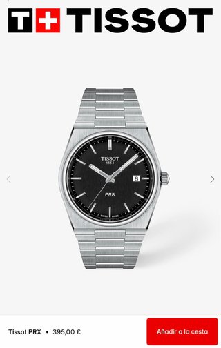 Tissot PRX 40mm Cuarzo Negro Full Set