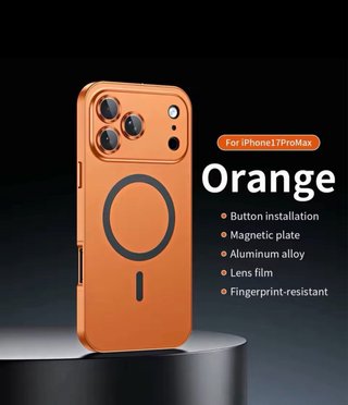 Funda Metálica Naranja para iPhone 17 Pro
