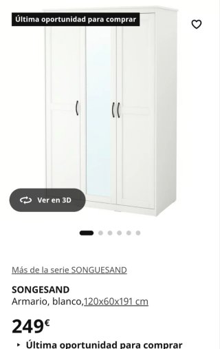 Armario SONGESAND de IKEA