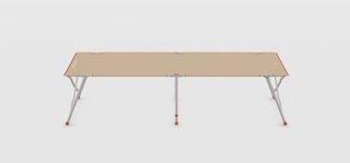 Cama plegable catre beige y rojo