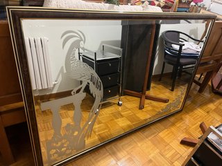 Espejo decorativo con ave