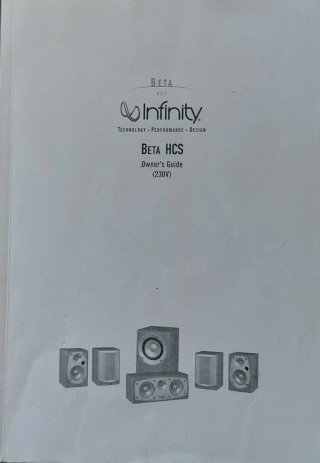 Infinity Beta HCS Altavoces (230V)