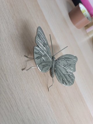 Adorno Mariposa Zara Home Metal Plateado