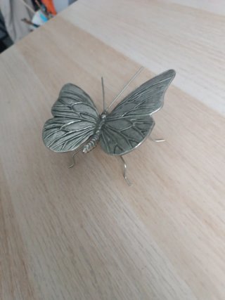 Adorno Mariposa Zara Home Metal Plateado