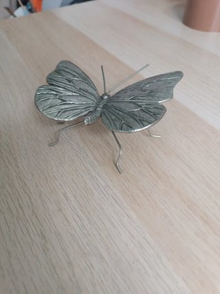 Adorno Mariposa Zara Home Metal Plateado