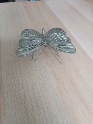 Adorno Mariposa Zara Home Metal Plateado
