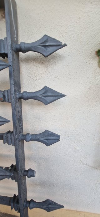 Lote de 3 rejas de hierro forjado