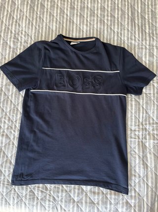 Camiseta BOSS azul marino  hombre S- Niño 14/