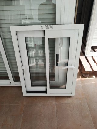 Ventana aluminio cristal climalit baño