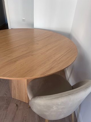 Mesa NUEVA Redonda Roble 120cm