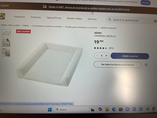 Cambiador de IKEA Vadra