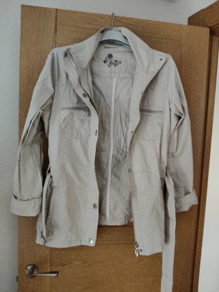 Chaqueta beige mujer talla 50
