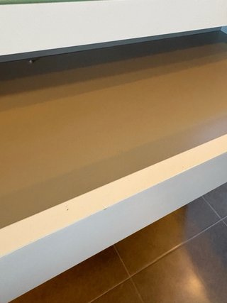 Tocador IKEA MALM Blanco y Cristal