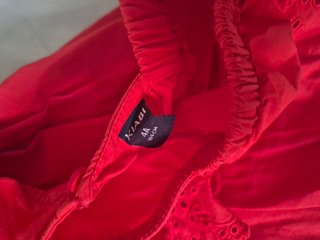 Vestido rojo talla 4