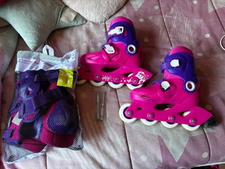 Patines y protecciones Oxelo talla 2XS De 3-7años