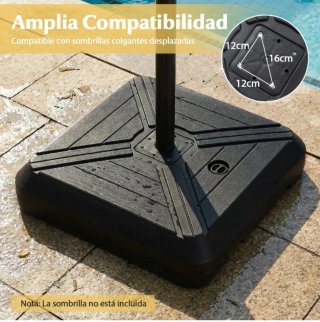 Base para Sombrilla Voladiza con Ruedas Pesada