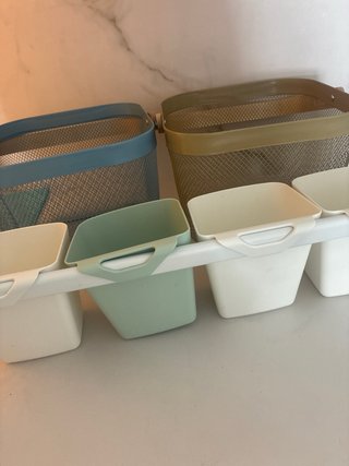Barra de cocina Ikea con 4 cestos
