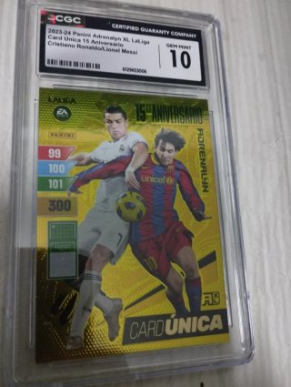 Card Única Messi/Cristiano Ronaldo CGC 10