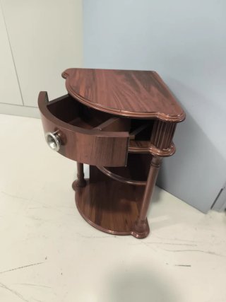 Rinconera de madera con cajón