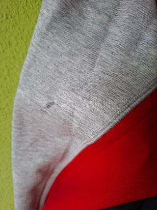 Chaqueta Adidas béisbol gris y roja