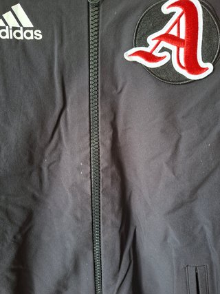 Chaqueta Adidas béisbol gris y roja