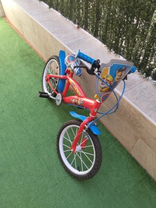 Bicicleta Patrulla Canina, 16 pulgadas