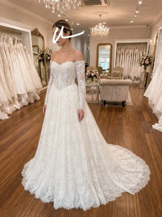 Vestido de Novia Encaje Off-Shoulder