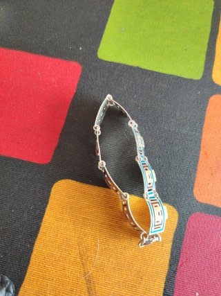 Pulsera Plata Multicolor