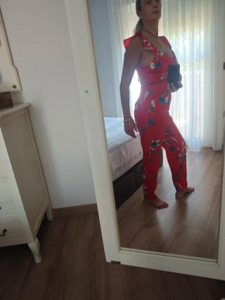 Mono Pepe Jeans Rojo Estampado