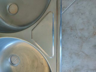 Fregadero doble inox