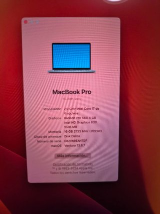 MacBook Pro 15.4 Retina Core i7