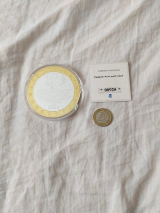Medalla Alemania 70mm Einigkeit, Recht und Freihei