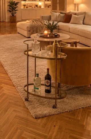 Camarera Westwing Push Antic Dorada Cristal