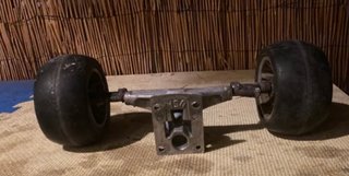 2 Ruedas de Goma Dura 11 cm