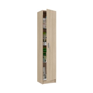 Armario Auxiliar Multiusos Roble 37x37x180 cm