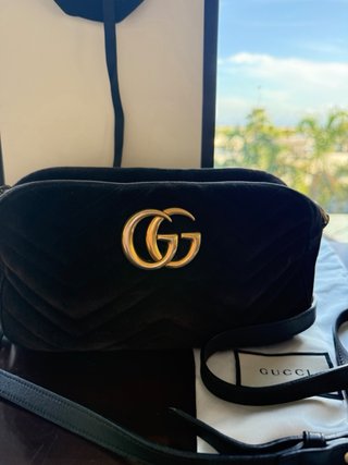 Bolso Gucci Marmont Negro Dorado