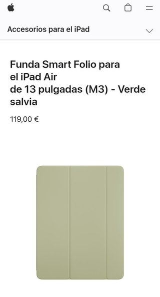 Apple Funda Smart Folio para el iPad Air de 13 pulgadas (M3) - Verde salvia