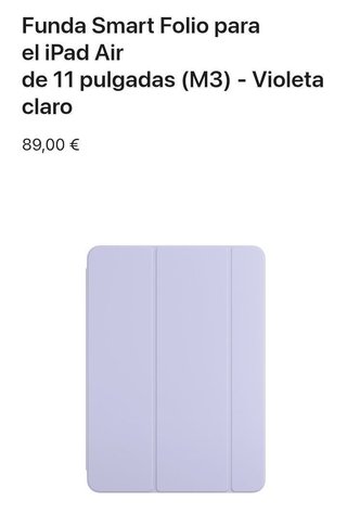 Apple Funda iPad Air 11" Smart - Violeta clara