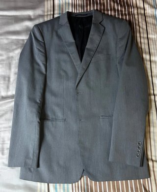 Traje Zara Gris Marengo Talla 40