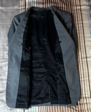 Traje Zara Gris Marengo Talla 40