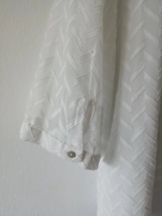 Blusa Anne Weyburn blanca elegante talla 52 6XL