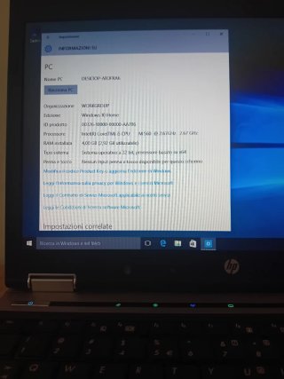 HP Elitebook 8440p-Win10-4GB RAM-ottimo Originale