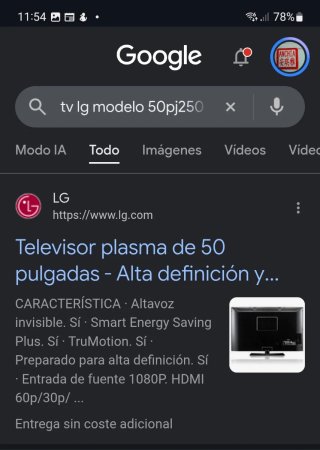 TV LG 50 Plasma Alta Definición